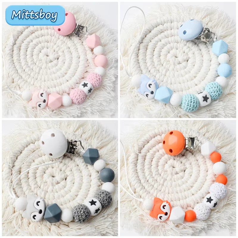 Baby Products Moisturizer - Baby Pacifier Clips Silicone Star Beads