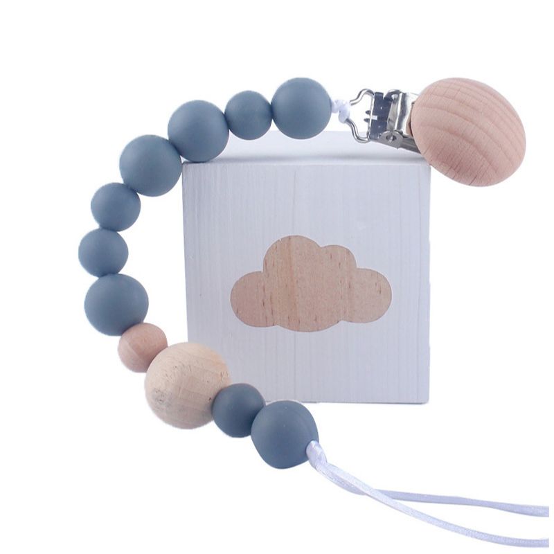 Baby Products Discount - Newborn Feeding Pacifier Baby Wooden Beaded
