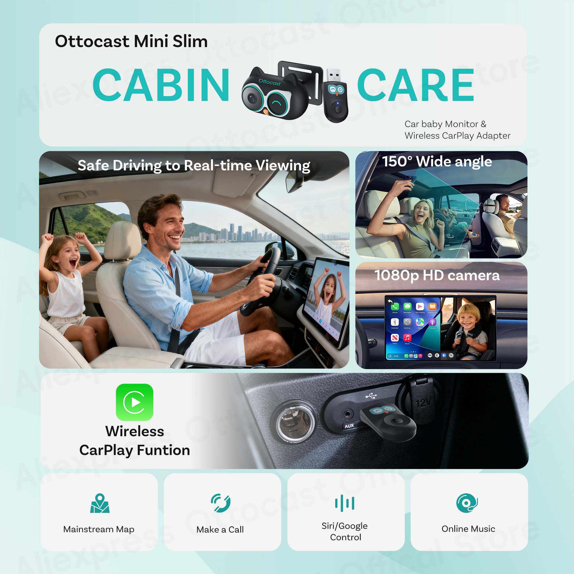 Ottocast Cabin Care Adapter Wi - Wireless Baby Monitor avaliação e preço