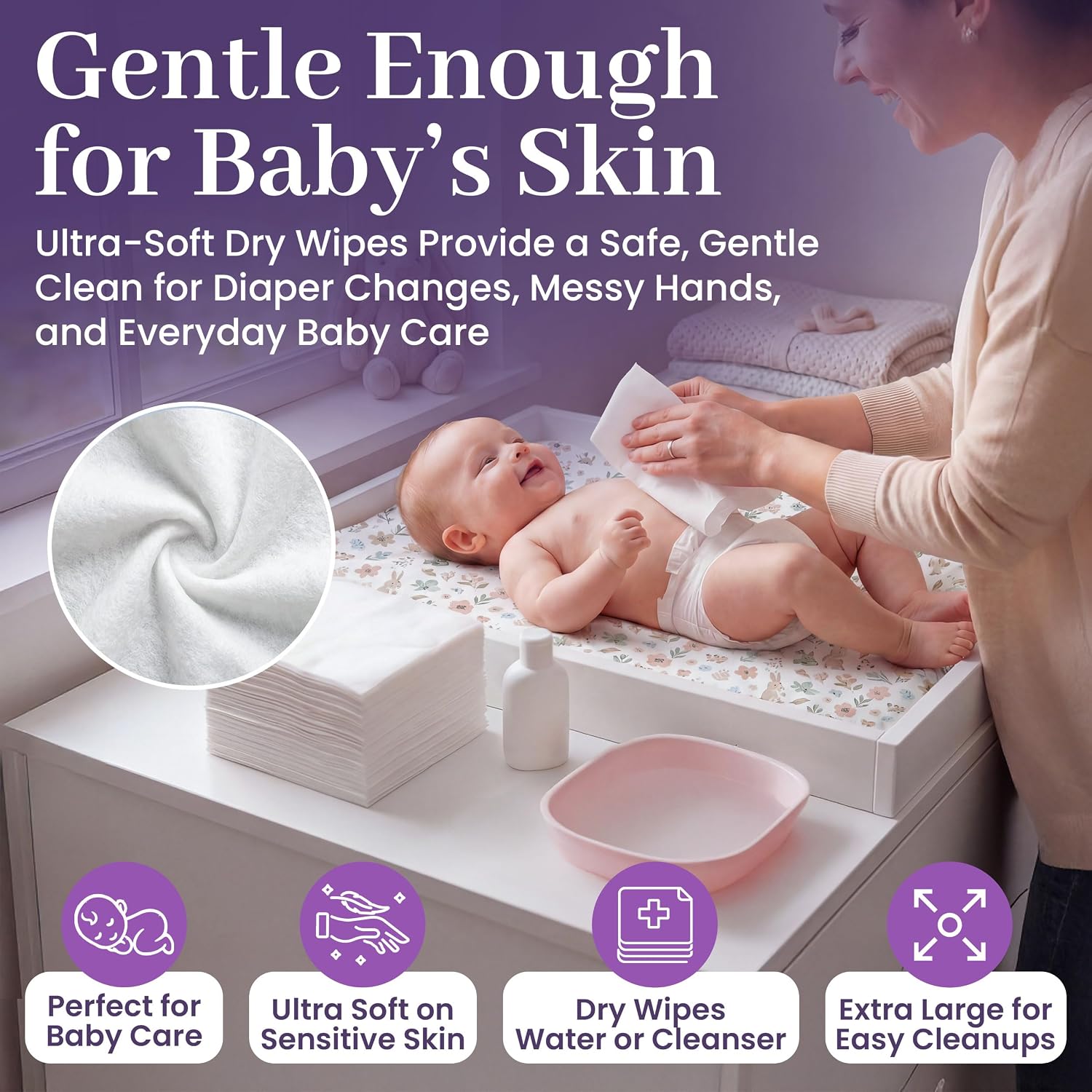 Disposable Dry Wipes 100 Pack  - Baby Products avaliação e preço