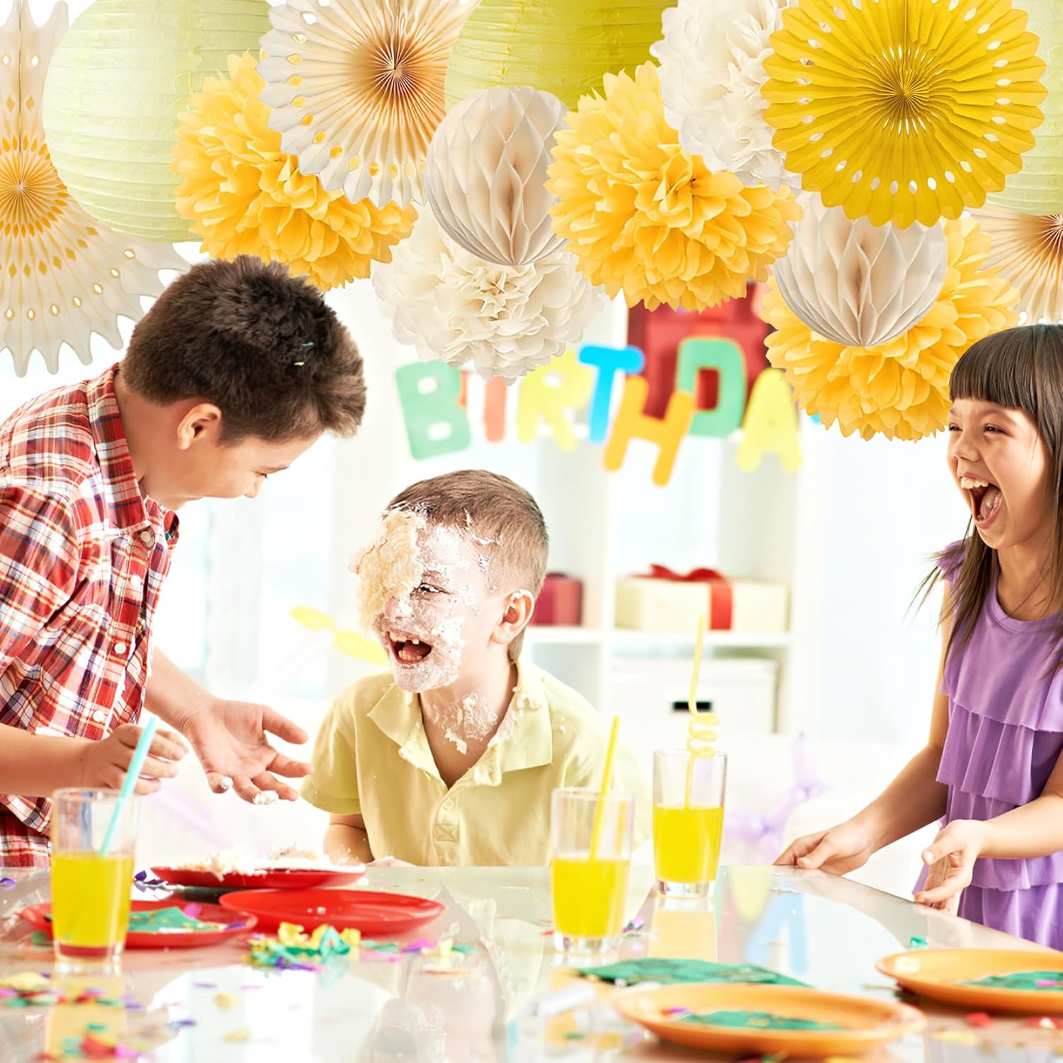 Yellow Party Decorations Yello - Baby Products Moisturizer avaliação e preço