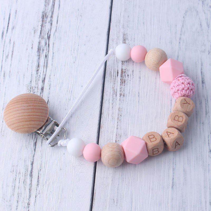 Baby Pacifier Clip with Wooden - Baby Products Moisturizer avaliação e preço