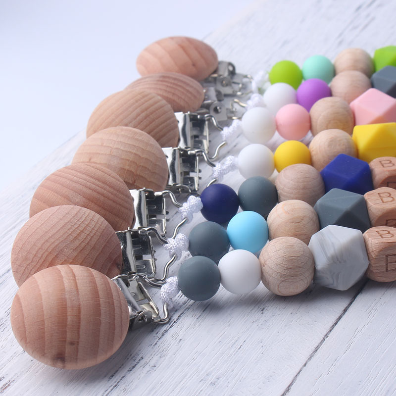Baby Pacifier Clip with Wooden - Baby Products Moisturizer avaliação e preço