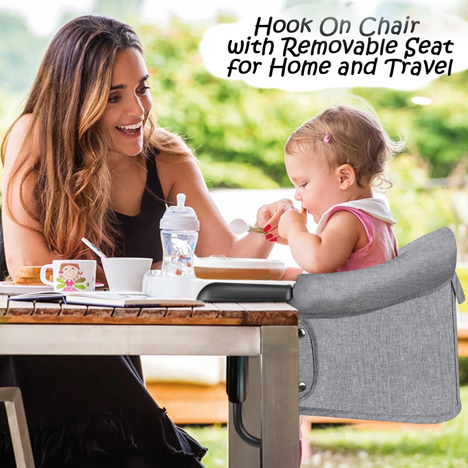 Hook-On Chair Fold-Flat Storag - Baby High Chair Booster avaliação e preço