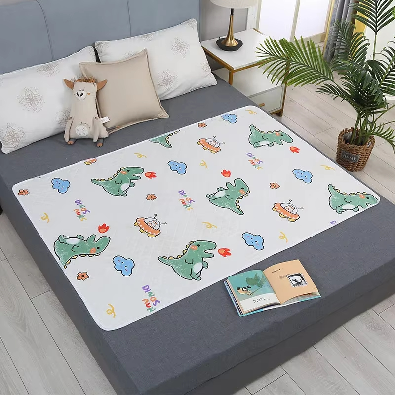 50x70cm Cartoon Dinosaur Diape - Diaper Changing Mat avaliação e preço