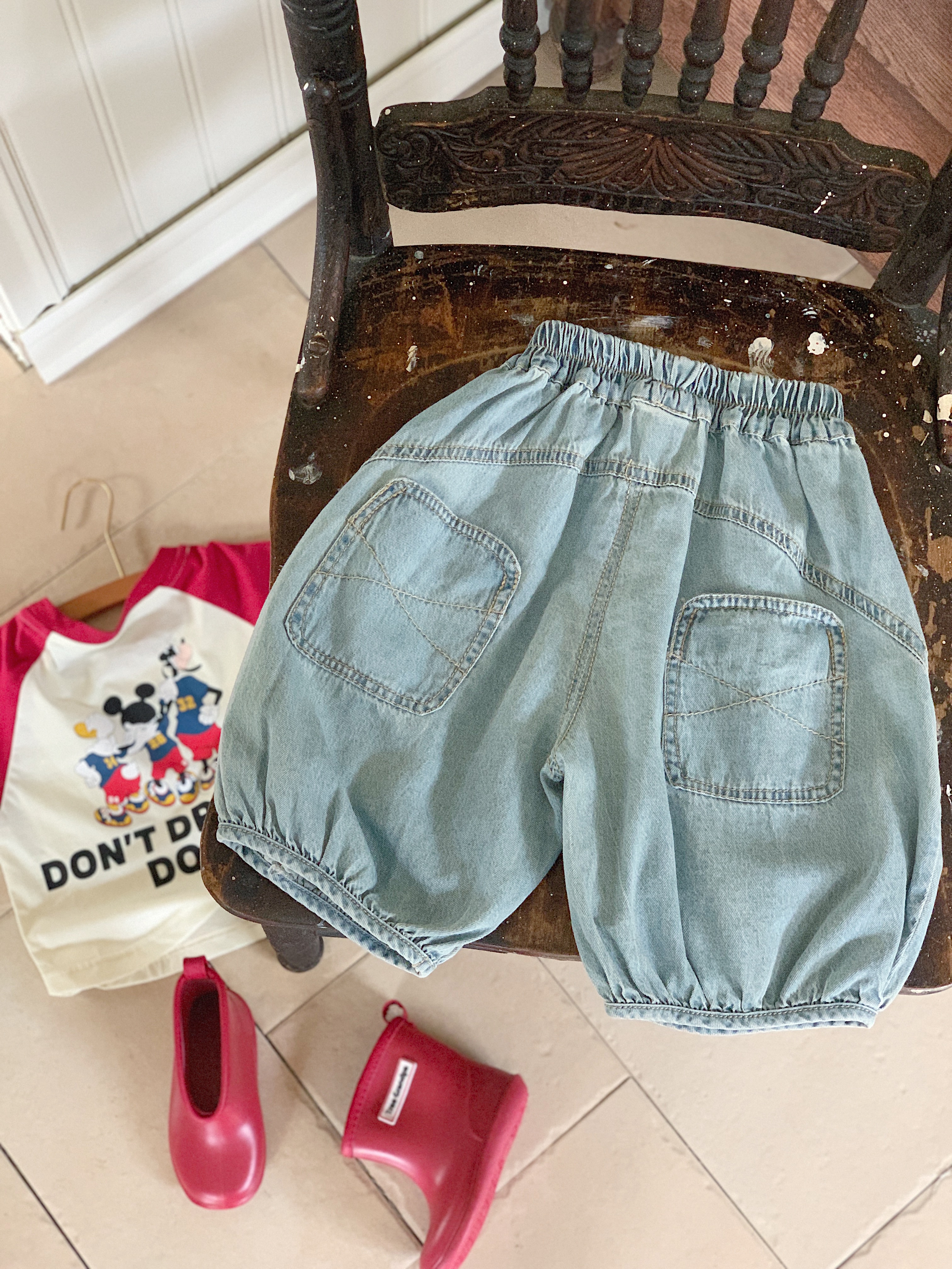 Children's shorts 2024 with ad - Baby Products Ads avaliação e preço