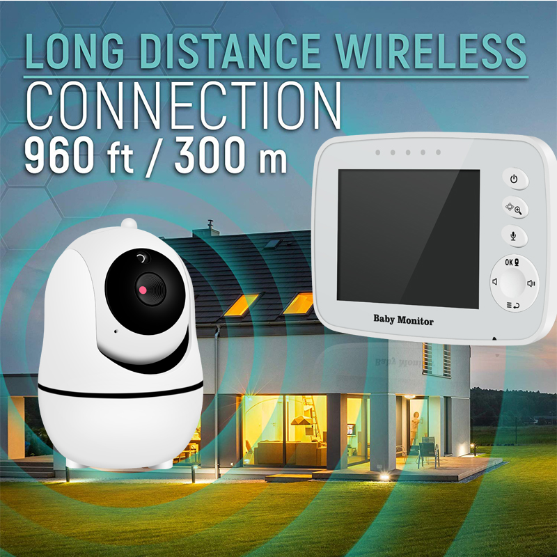 2.4Ghz Wireless PTZ Video Came - Wireless Baby Monitor avaliação e preço