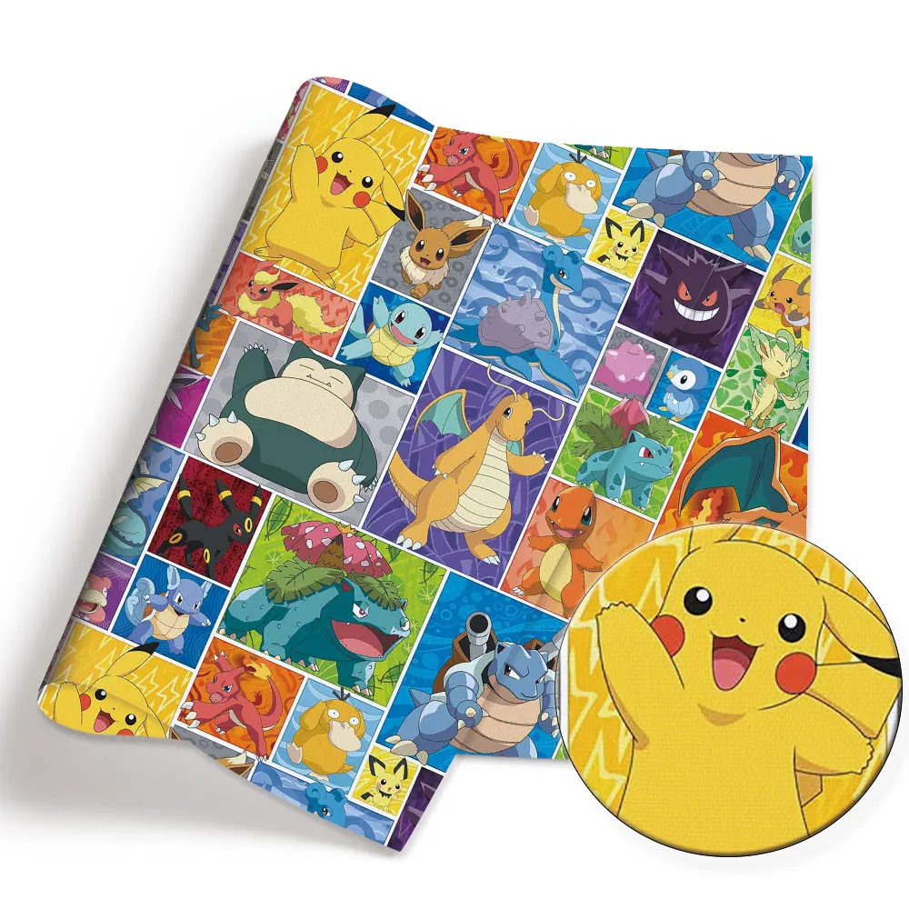 Pokemon Cartoon Fabric140*50cm - Baby Products Dropshipping avaliação e preço