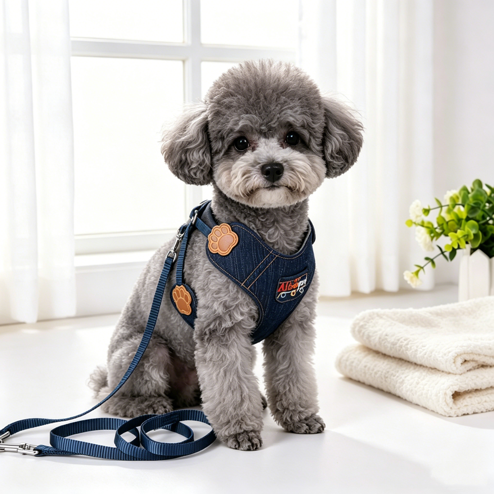 Denim Blue Paw Pet Harness Ves - Baby Products On Sale avaliação e preço