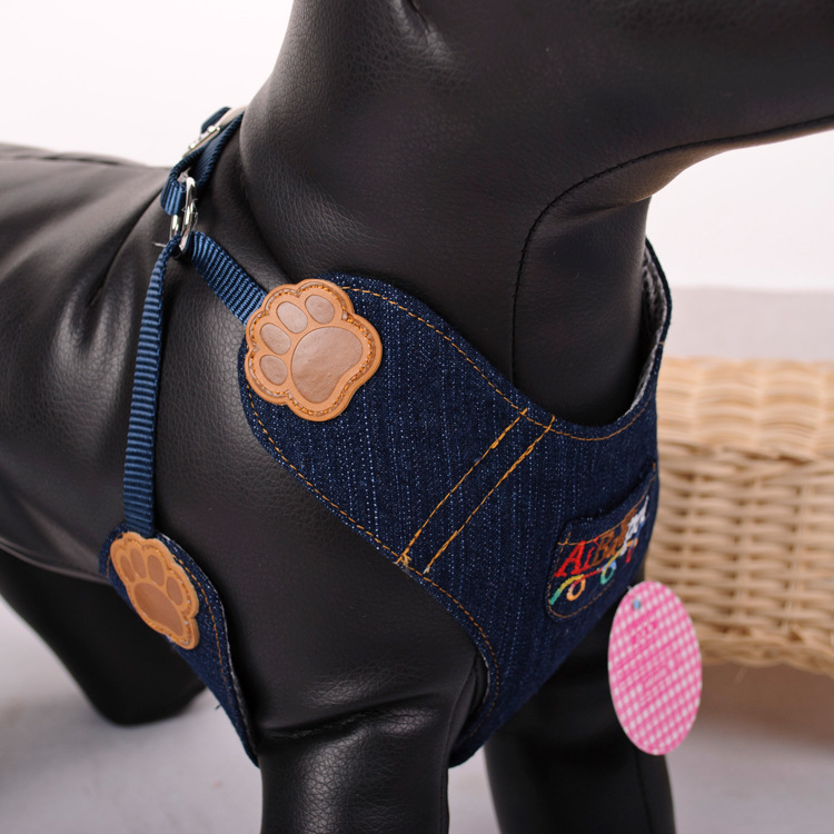 Denim Blue Paw Pet Harness Ves - Baby Products On Sale avaliação e preço