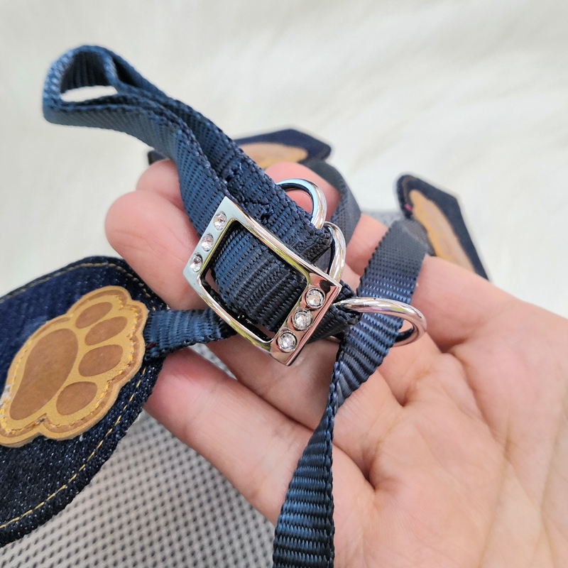 Denim Blue Paw Pet Harness Ves - Baby Products On Sale avaliação e preço
