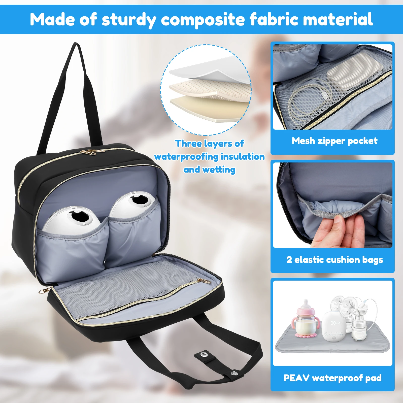 Breast Pump Storage Bag with I - Baby Products Pack avaliação e preço