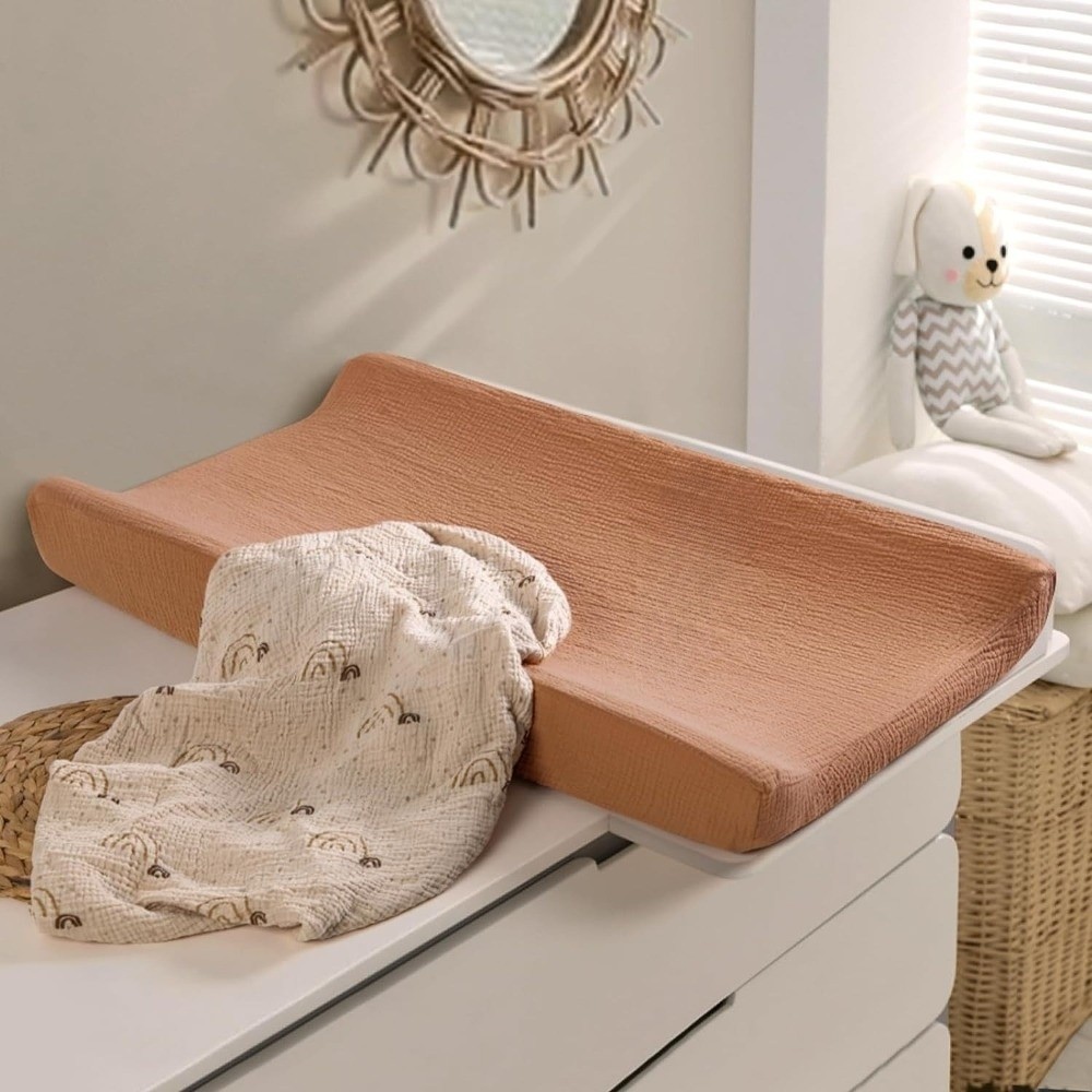 2PCS Breathable Cotton Diaper  - Diaper Changing Mat avaliação e preço