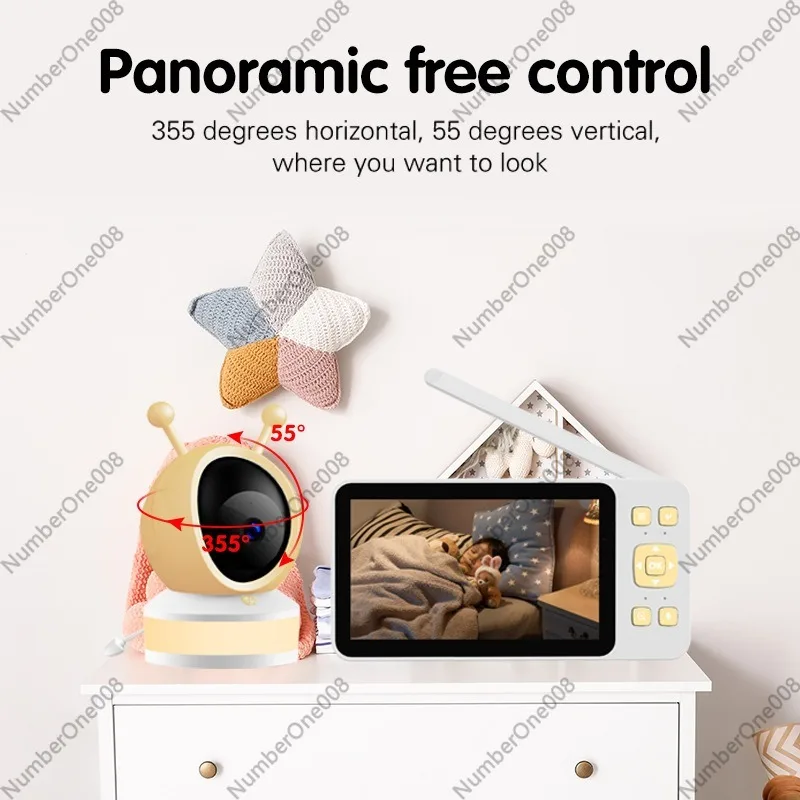 5 Inch HD Baby Monitor, Wirele - Wireless Baby Monitor avaliação e preço