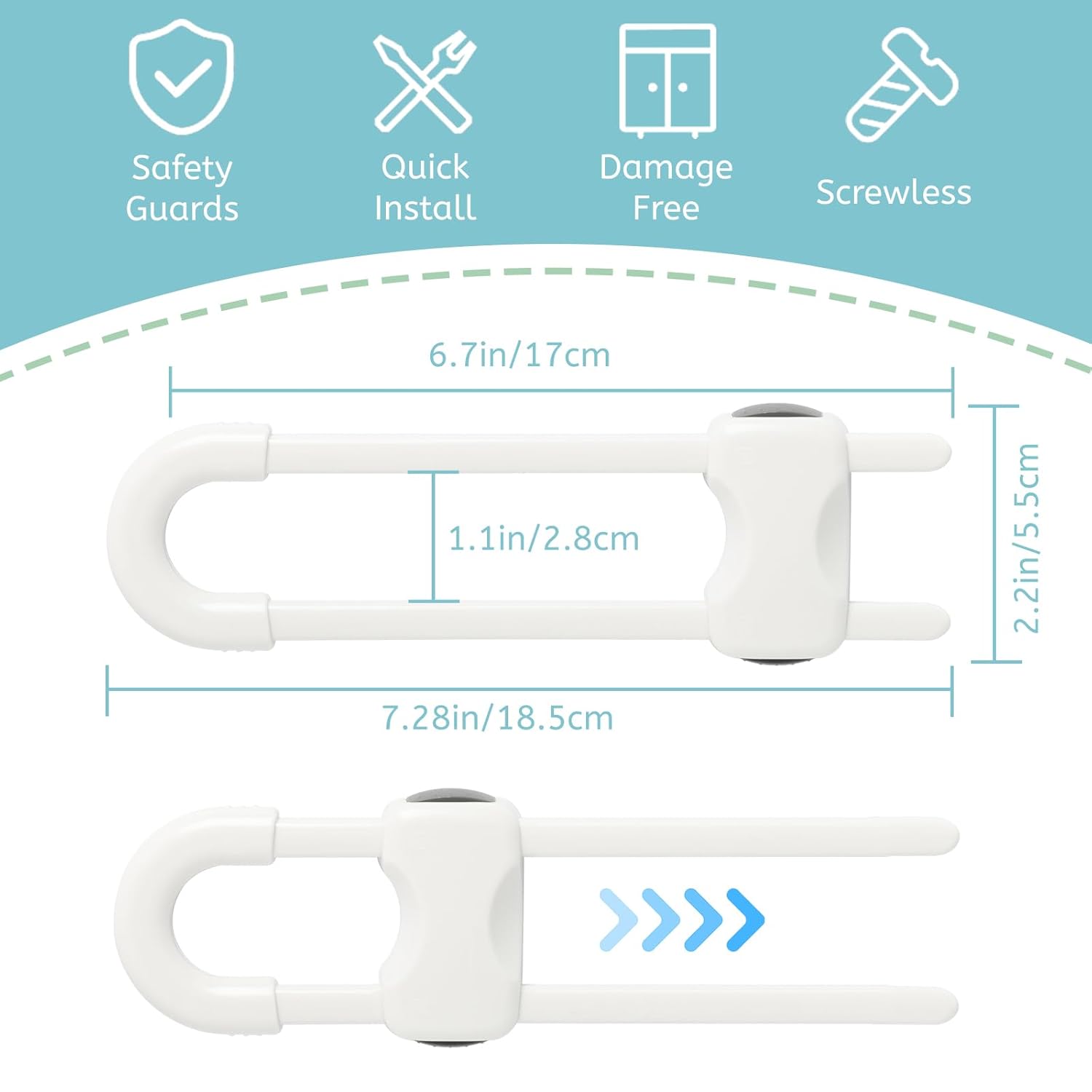 6 Pack U-Shaped Baby Safety Ca - Baby Products You Need avaliação e preço