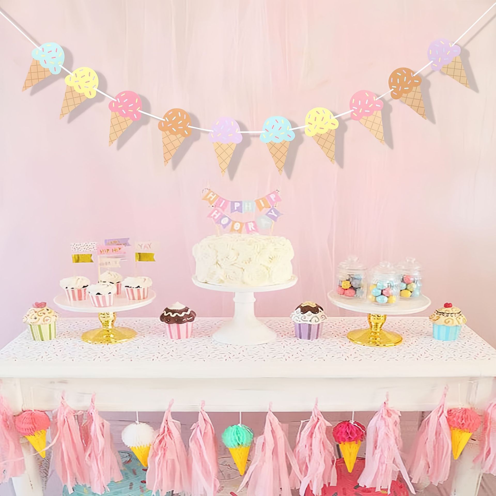 Sweet Ice Cream Theme Paper Ba - Baby Products Moisturizer avaliação e preço