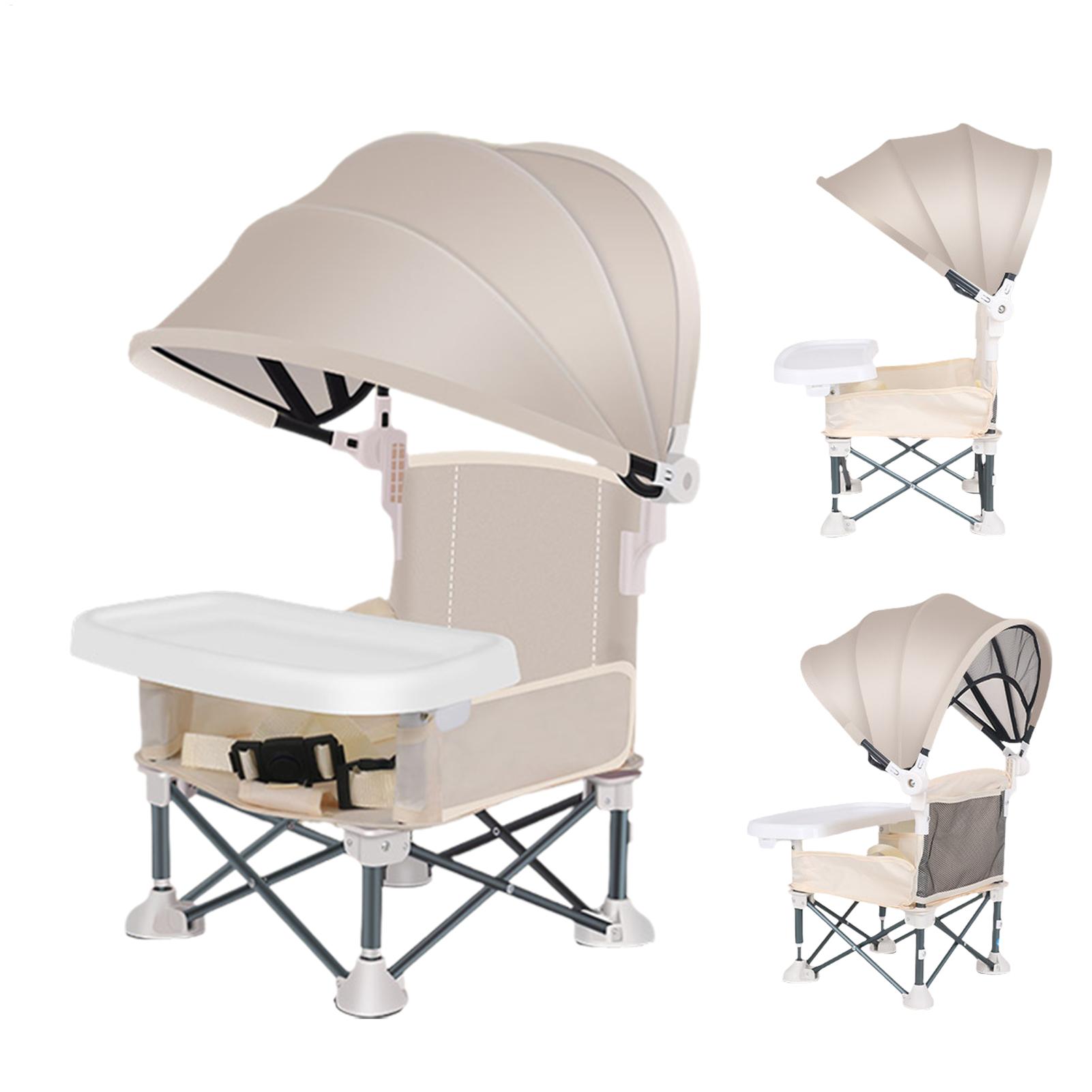 With Sunshade And Removable Tr - Baby High Chair Booster avaliação e preço