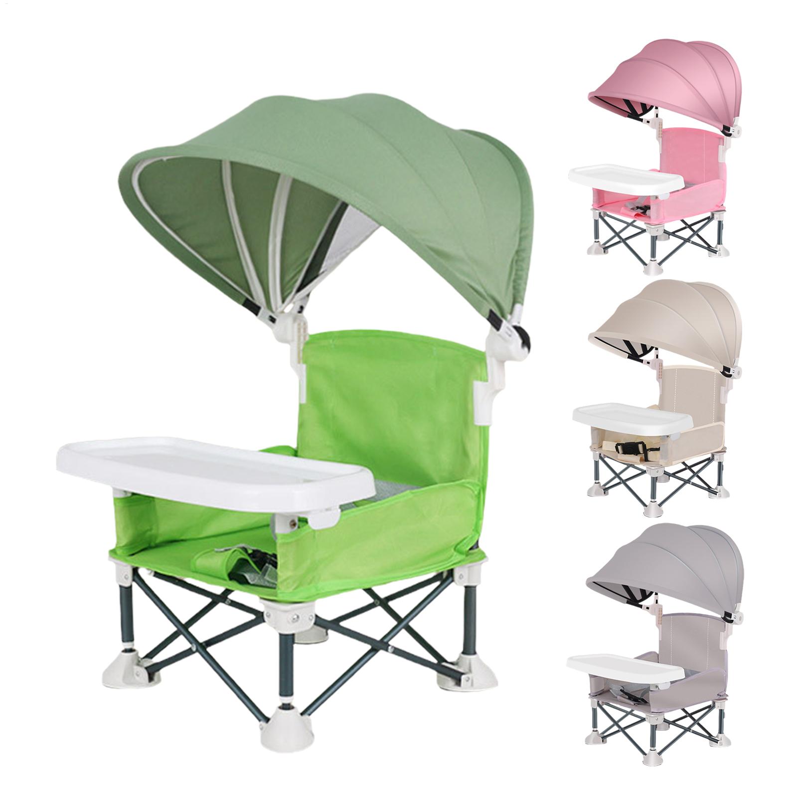 With Sunshade And Removable Tr - Baby High Chair Booster avaliação e preço