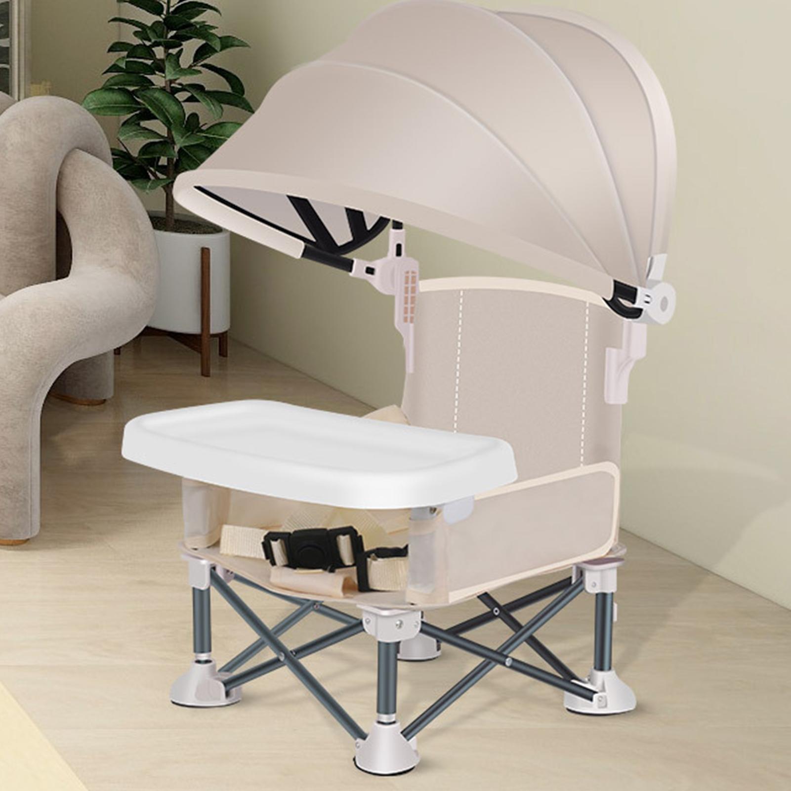 With Sunshade And Removable Tr - Baby High Chair Booster avaliação e preço